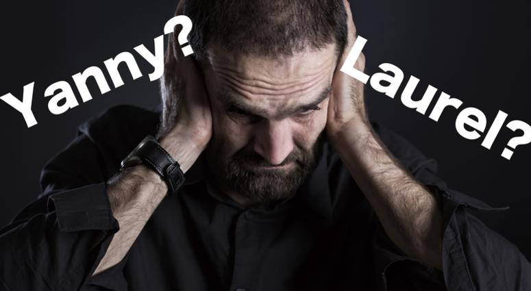 Man covers his ears. Man covers his ears.